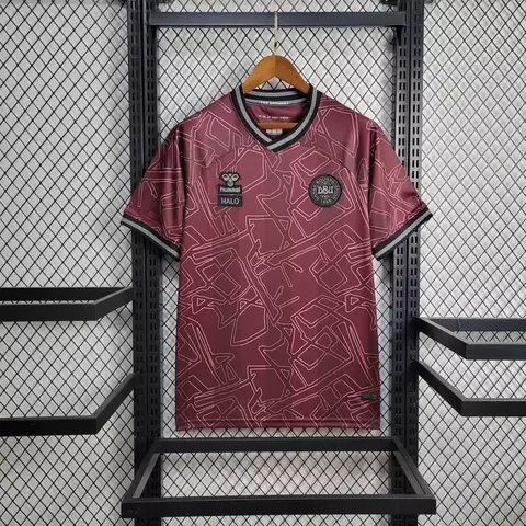 Camisa Seleção Dinamarca Halo 2025 - Torcedor Masculina - Vinho - comprar online