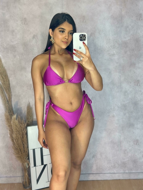 conujunto cortininha e calcinha ajustável - comprar online