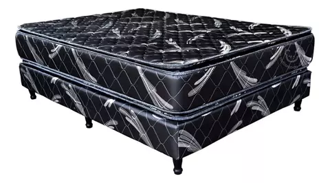 Sommier Y Colchón Maxiking Dos Plazas Brisas 140x30