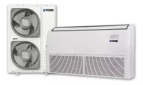 Aire Acondicionado Split Piso Techo York 6TR 18000Fr On/Off Color Blanco