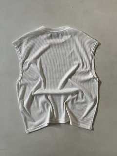 Musculosa tejida blanca - tienda online