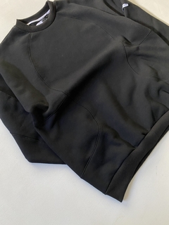 Buzo liso negro “basic” - tienda online