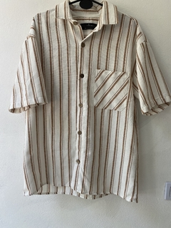 Camisa de Lino Rayada