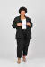Calça Golden quadriculada plus size preta - Be Golden