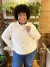 Jaqueta leve oversized off white plus size - buy online