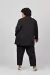 Blazer Golden quadriculado plus size preto on internet