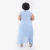 Vestido fluído com barra em pontas azul plus size on internet