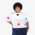 Blusa com bolas coloridas branca plus size