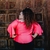 Blusa ciganinha plus size coral on internet