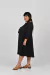 Vestido evasê com mangas bufantes preto Plus Size - buy online