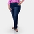 Calça cigarrete jeans lavagem escura plus size - buy online