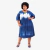 Vestido básico tie dye azul plus size