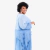 Bata assimétrica azul tie dye plus size - buy online