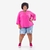 Bata em viscolinho pink Plus Size