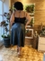 Saia plissada em couro plus size - Be Golden