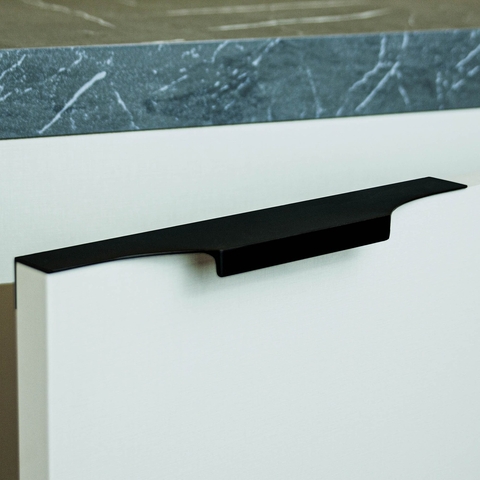 Puxador 165 256mm Slim Preto - Pauma