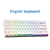 Mini Teclado fino Mecânico Gaming Com Fio Vermelho