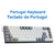 Mini Teclado fino Mecânico Gaming Com Fio Vermelho - comprar online