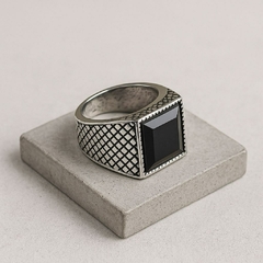 ANILLO SELLO - TEXTURA ROMBOS - comprar online