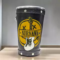 VASO FORRADO EN CUERO - NIRVANA