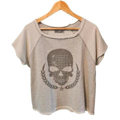 PONCHO ESTAMPA CALAVERA- CUSTOMIZADO
