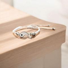 PULSERA CORDÓN Y DIJE YIN-YAN
