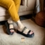 Sandálias Flatform Strass