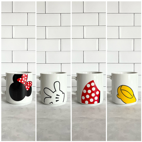 Combo Mouse Tazas Minnie Partes Grandes