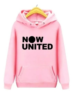 Blusa Moletom Canguru Casaco Now United Music Banda Feminino Promoção - comprar online