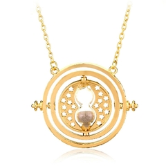 Harry Potter Colar Ampulheta para Mulheres, Hermione Granger, Time Turner