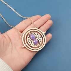 Harry Potter Colar Ampulheta para Mulheres, Hermione Granger, Time Turner - La Femme Chic
