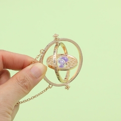 Harry Potter Colar Ampulheta para Mulheres, Hermione Granger, Time Turner