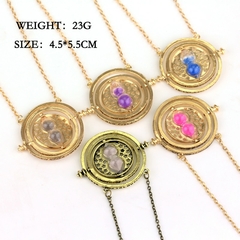 Harry Potter Colar Ampulheta para Mulheres, Hermione Granger, Time Turner