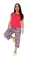 Pijama Capri y camiseta Dulce Sensación print 1600