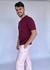 Pijama Hombre Pantalón y Manga corta vino 1618