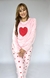 Pijama Térmica Bordada corazones
