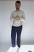 Pijama Pantalón y camibuso manga larga Hombre azul oscuro 1661 en internet