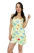 Pijama Short Delhi Satín Esqueleto Morning Tea 1504 - comprar online