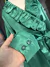 Blusa Verde Acetinada - Encantos - Brechó da Suh