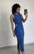 Vestido Azul Canelado Midi - Shein - comprar online