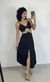 Vestido Preto Midi Assimetrico - comprar online