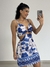 Vestido Floral Azul - comprar online