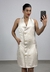 Vestido Champanhe - Flor linda - comprar online