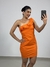 Vestido Laranja Um Ombro Só - Miss Lulu - comprar online