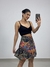 Vestido Estampado Com Preto - Maria Moça - comprar online