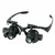 Preto relógio lupa alto zoom bandana óculos lupas 2 led iluminado lupa relógi - comprar online
