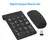 Teclado sem fio Lefon, mini, teclado digital numérico, portatil, 18 Teclas