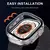 Vidro + capa para apple watch ultra 49mm pc amortecedor + protetor de tela tempe na internet
