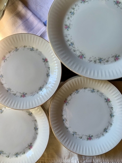 Plato masitero y 6 platos de pan porcelana Tsuji - comprar online