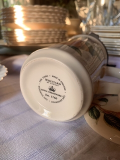 Mug ingles con filtro colador y tapa Royal Creamware - tienda online